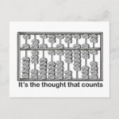 Het is de gedachte die telt briefkaart (Voorkant)