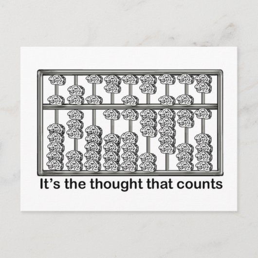 Het is de gedachte die telt briefkaart (Voorkant)