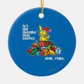 Het is de gedachte die telt keramisch ornament (Voorkant)