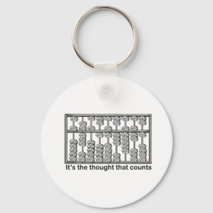 Het is de gedachte die telt sleutelhanger