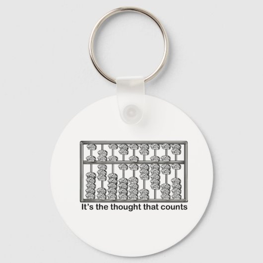Het is de gedachte die telt sleutelhanger (Voorkant)