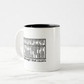 Het is de gedachte die telt tweekleurige koffiemok (Voorkant links)