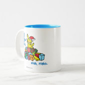 Het is de gedachte die telt tweekleurige koffiemok (Voorkant links)