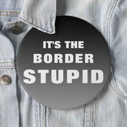 Het is de grensstut. ronde button 6,0 cm (In situ)