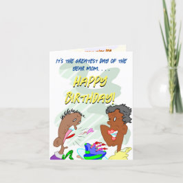 Het is de grootste dag van het jaar mam. bedankkaart