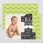 Het is de grote. Eerste uitnodiging op de foto van (Voorkant / Achterkant)