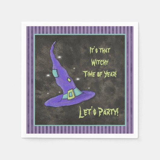 Het is de heksentijd van het jaar Halloween Servet (Voorkant)
