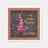 Het is de heksentijd van het jaar Halloween Servet (Voorkant)