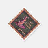 Het is de heksentijd van het jaar Halloween Servet (Hoek)