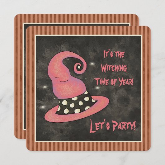 Het is de heksentijd van het jaar Halloween Witch Kaart (Voorkant / Achterkant)