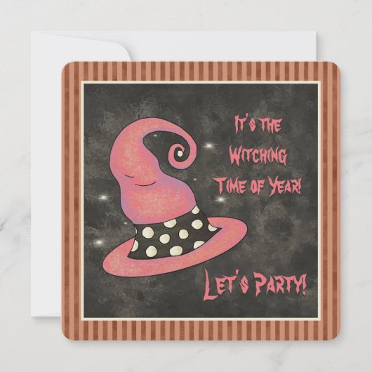Het is de heksentijd van het jaar Halloween Witch Kaart (Voorkant)