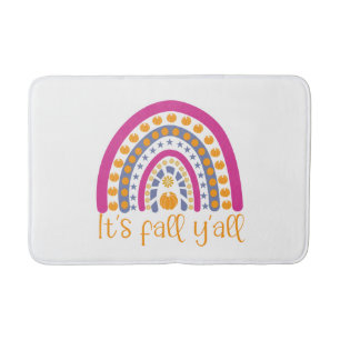 Het is de herfst van de pompoenregenboog. badmat