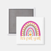 Het is de herfst van de pompoenregenboog. magneet (Voorkant / Achterkant)