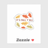 Het is de Herfst Y’all Classic Sticker (Vel)