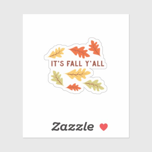 Het is de Herfst Y’all Classic Sticker (Vel)