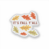 Het is de Herfst Y’all Classic Sticker (Voorkant)