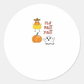 Het is de Herfst Y’all Minimal Clean Ronde Sticker (Voorkant)