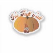 Het is de Herfst Y’all Minimal Clean Sticker (Voorkant)