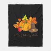 Het is de Herfst Y’all retro stijl Fleece Deken (Voorkant)