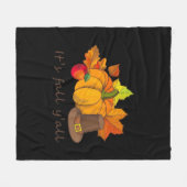 Het is de Herfst Y’all retro stijl Fleece Deken (Voorkant (Horizontaal))