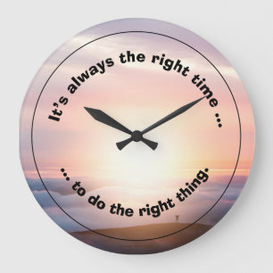 Het is de juiste tijd, grote klok