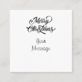 Het is de Kaart van de Kerstmis Deer Black White H (Achterkant)