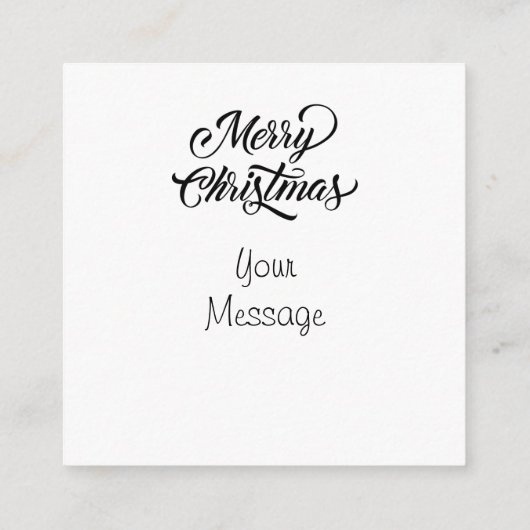 Het is de Kaart van de Kerstmis Deer Black White H (Achterkant)