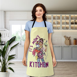 Het is de keuken van mama schort