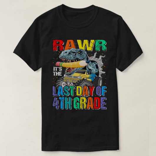 Het is de laatste dag van de 4e graads monster Tru T-shirt (Design voorkant)