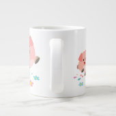 Het is de lente... twee Cartoon Pigs Jumbo Mok (Achterkant)