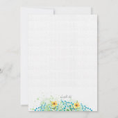 Het is de lente uitnodiging (Achterkant)