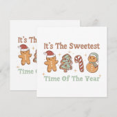 Het is de leukste tijd van het jaar Cute Funny Xma Kaart (Voorkant / Achterkant)