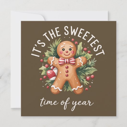 Het is de leukste tijd van het jaar Gingerbread Ke Feestdagenkaart (Voorkant)
