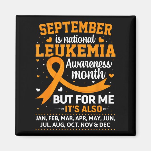 Het is de maand van de bewustwording van leukemie magneet (Voorkant)