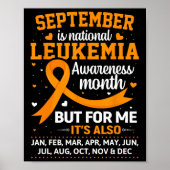 Het is de maand van de bewustwording van leukemie poster (Voorkant)