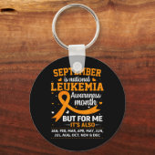 Het is de maand van de bewustwording van leukemie sleutelhanger (Voorkant)