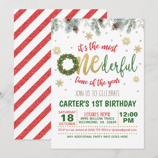 Het is de meest eenzijdige Tijd van het Jaar (Wrea Kaart (Voorkant / Achterkant)