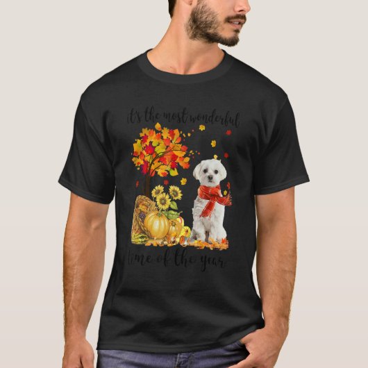Het is de meest fantastische herfsttijd van Maltes T-shirt (Voorkant)