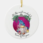 Het is de meest fantastische tijd... ...nobele gno keramisch ornament (Voorkant)