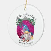 Het is de meest fantastische tijd... ...nobele gno keramisch ornament (Links)