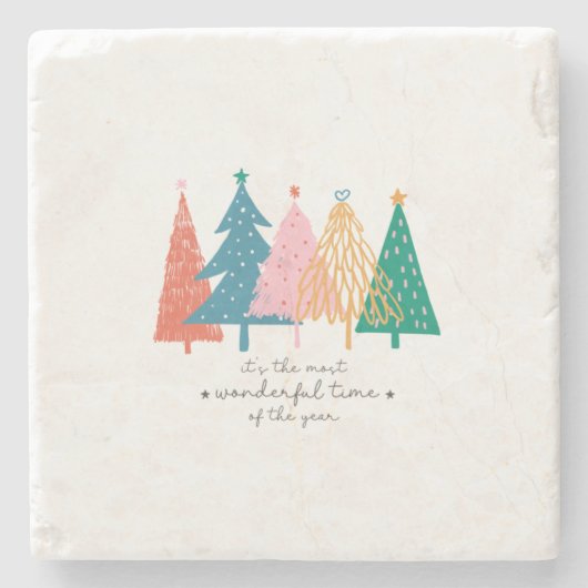 Het is de meest fantastische tijd stenen onderzetter (Voorkant)