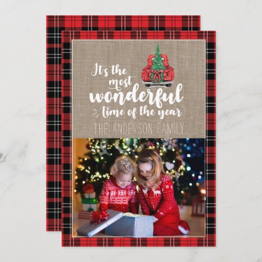 Het is de meest fantastische tijd van het jaar dat feestdagenkaart (Voorkant / Achterkant)