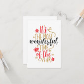 Het is de meest fantastische tijd van het jaar Ker Kaart (Voorkant / Achterkant in situ)