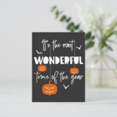 Het is de meest fantastische tijd van het jaar pom briefkaart (Staand voorkant)