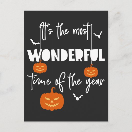 Het is de meest fantastische tijd van het jaar pom briefkaart (Voorkant)