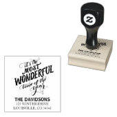 Het is de meest fantastische tijd van het jaarlijk rubberstempel (Gestempeld)