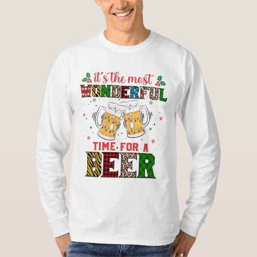 Het is de meest fantastische tijd voor een bier t-shirt (Voorkant)