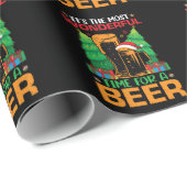 Het is de meest fantastische tijd voor een bierker cadeaupapier (Rol Hoek)
