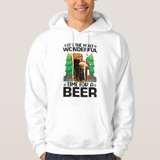 Het is de meest fantastische tijd voor een bierker hoodie (Voorkant)