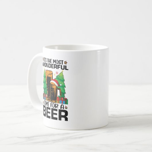 Het is de meest fantastische tijd voor een bierker koffiemok (Voorkant links)